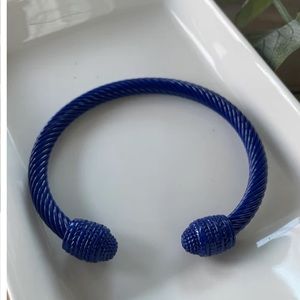 Navy Cuff Bracelet